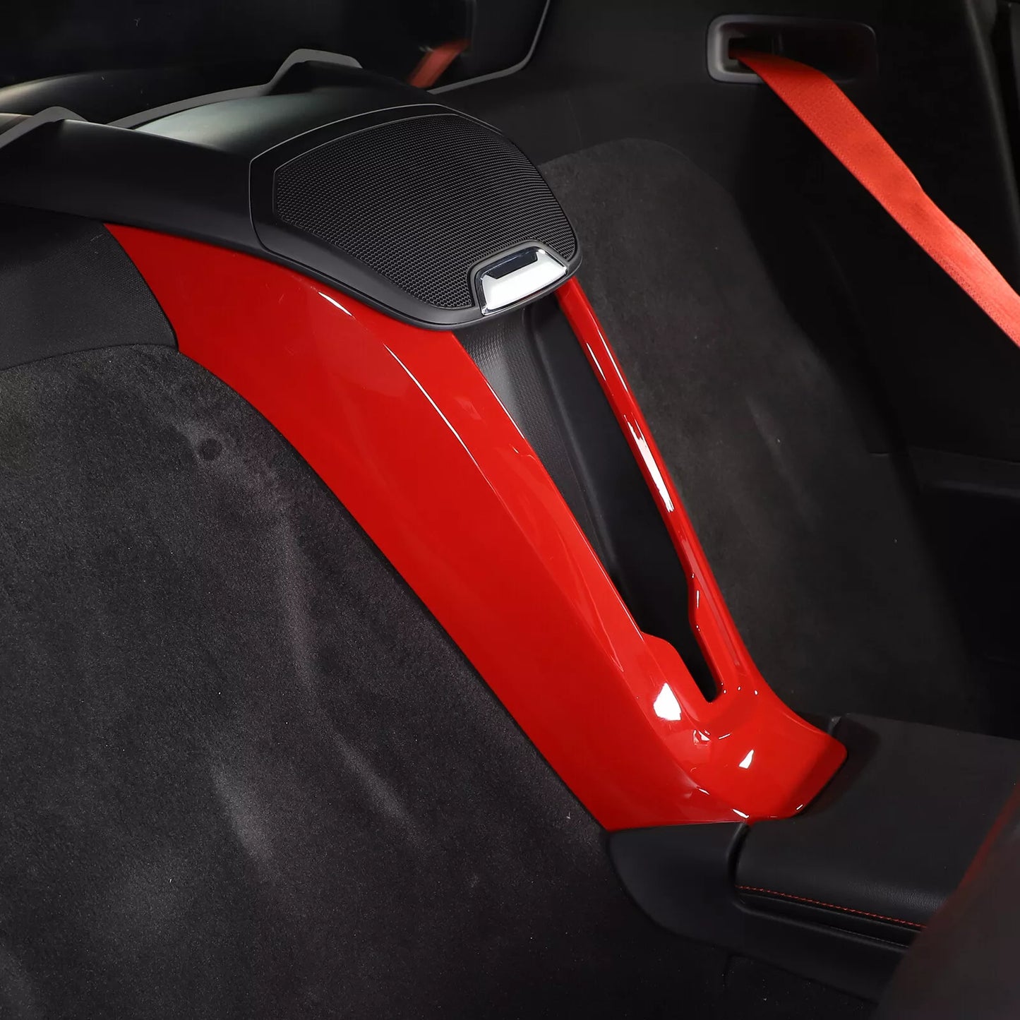 C8 Corvette Red Interior ABS Rear Center Waterfall Speaker Cover