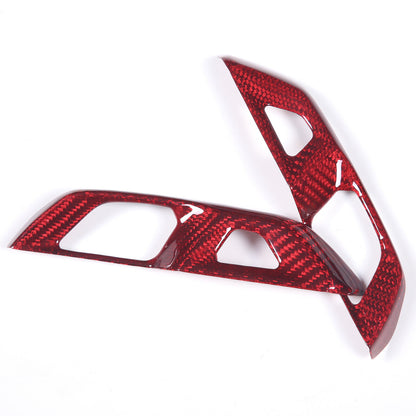 C8 Corvette Carbon Fiber Unlock/Lock Button Trim Cover | Next-Gen Carbon