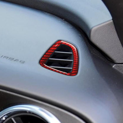 2016 - 24 Camaro Real Carbon Fiber Dash Vent Covers | Black / Red