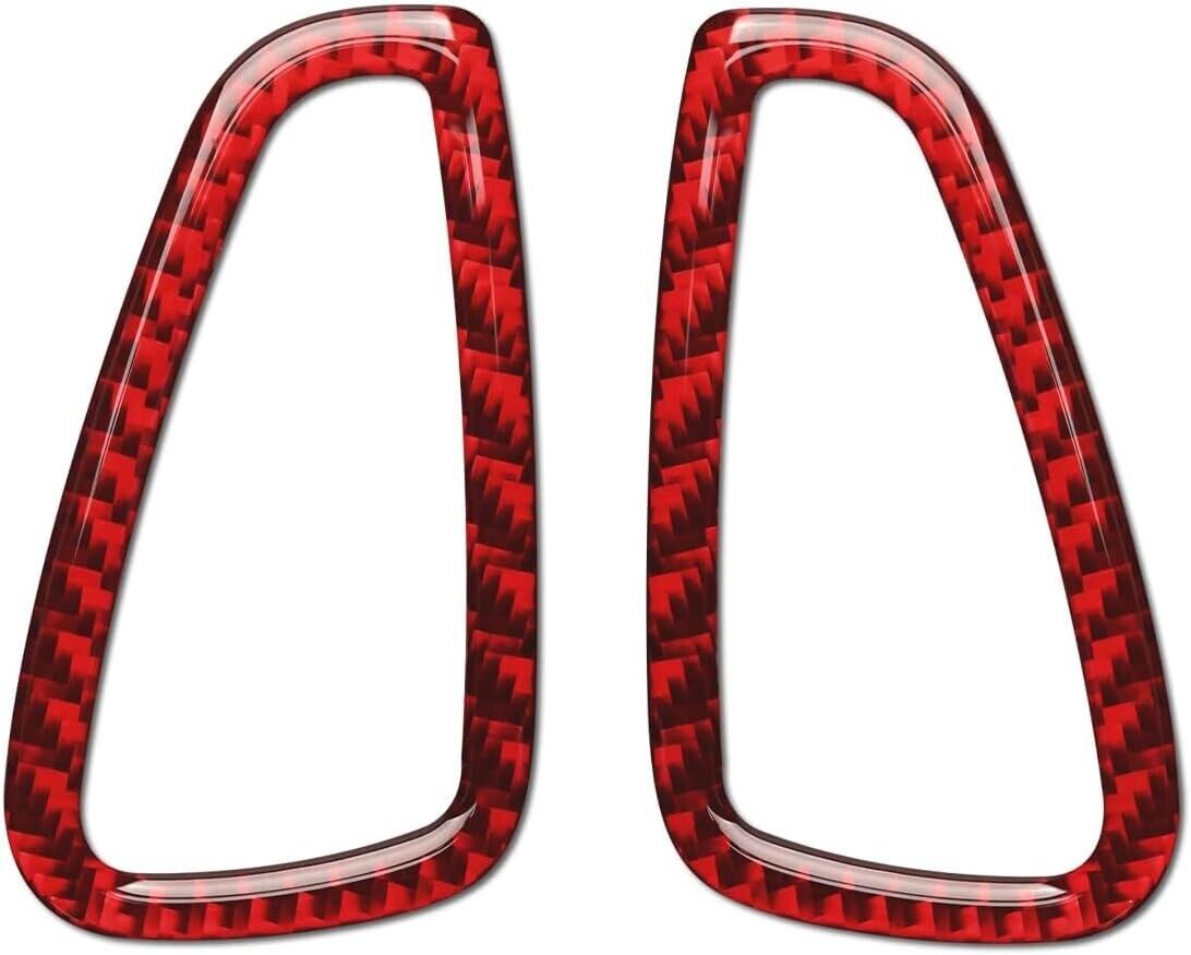 2016 - 24 Camaro Real Carbon Fiber Dash Vent Covers | Black / Red