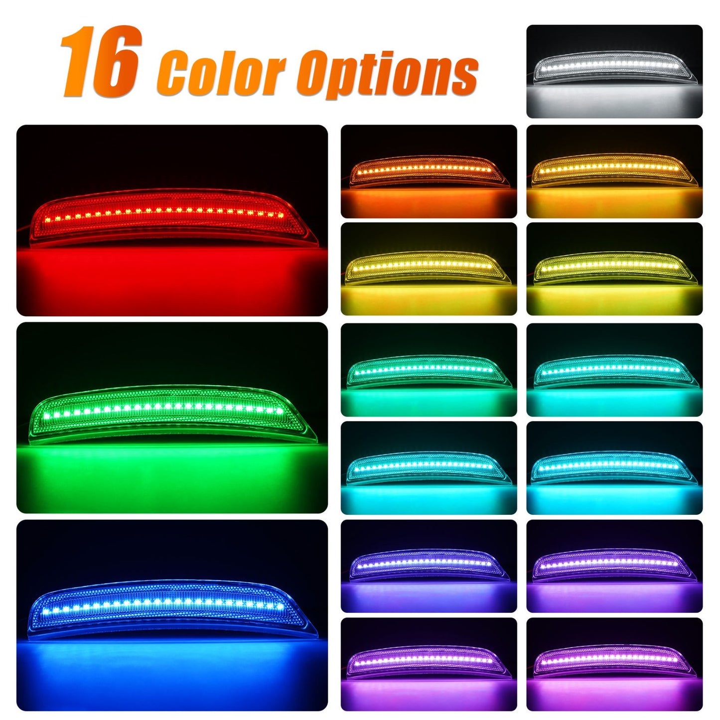 2015 - 24 Charger Smoked RGB LED Side Marker Lights