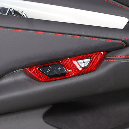 C8 Corvette Carbon Fiber Unlock/Lock Button Trim Cover | Next-Gen Carbon