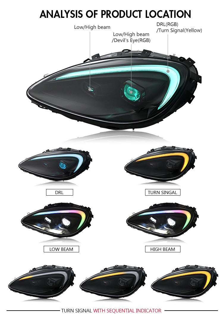 2005 - 13 Corvette C6 RGB LED Headlights