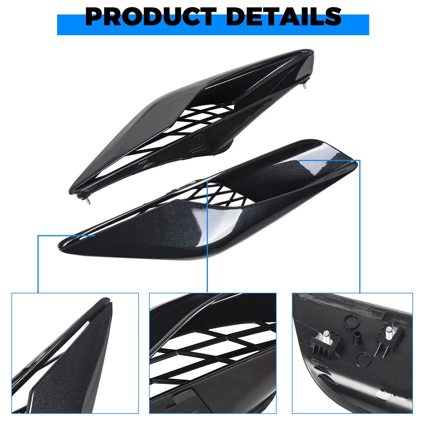 2014 - 19 C7 Corvette Carbon Flash Rear Quarter Vents (Set)