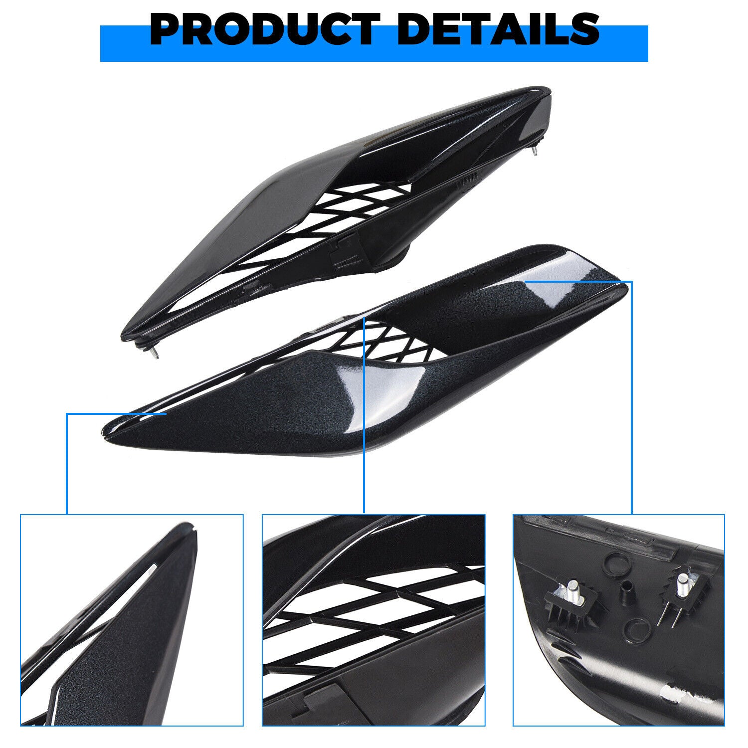 2014 - 19 C7 Corvette Carbon Flash Rear Quarter Vents (Set)