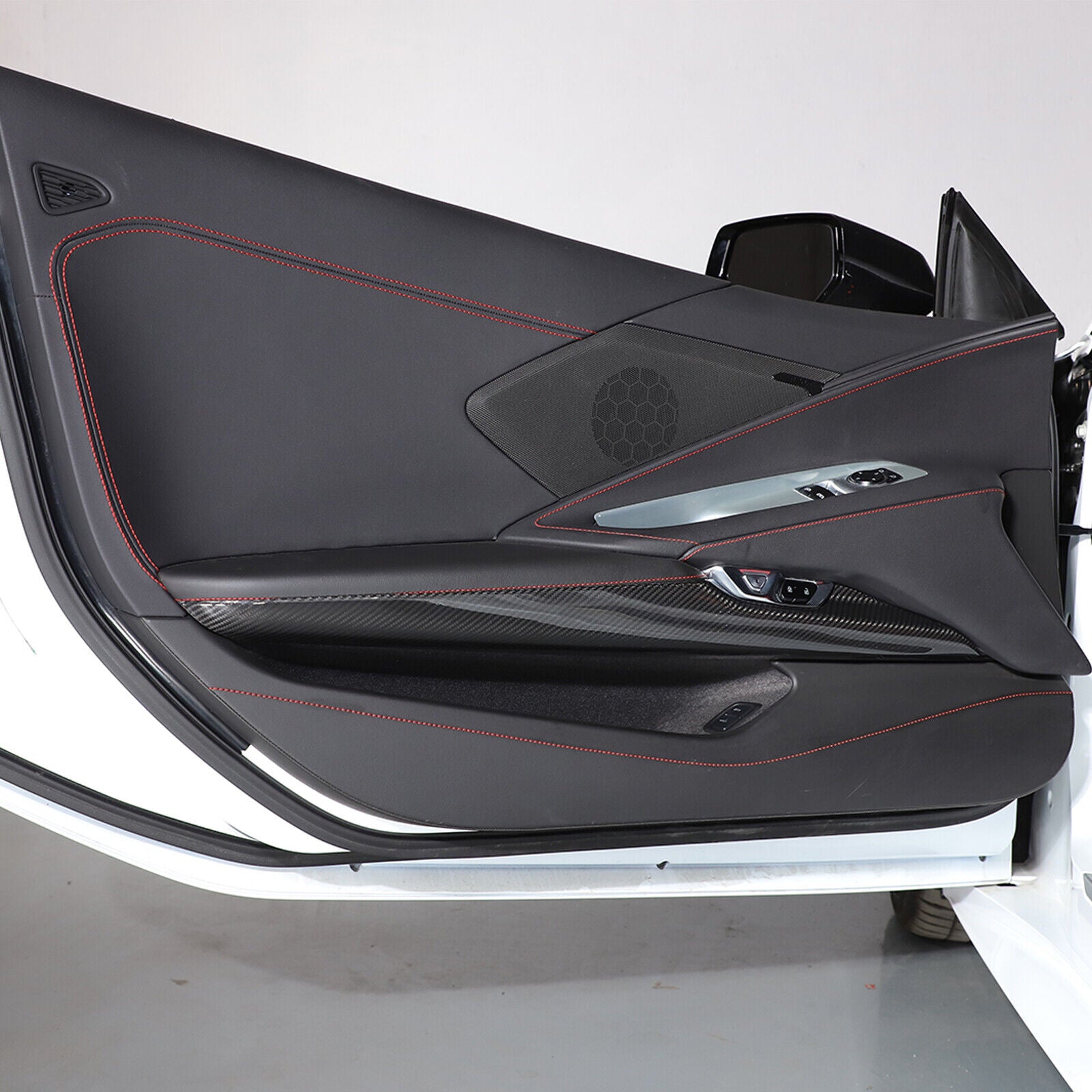 C8 Corvette Carbon Fiber Lower Door Panel Trim Cover | Next-Gen Carbon