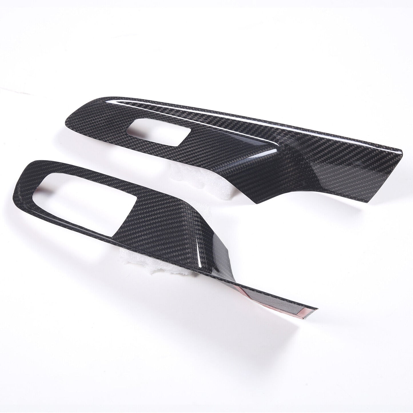 C8 Corvette Carbon Fiber Window Switch Panel Covers (Coupe/Convertible) | Black / Red / Blue Carbon