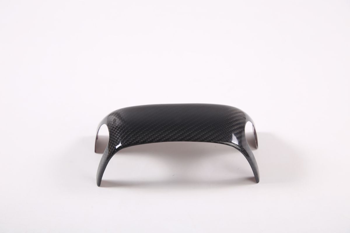C8 Corvette Carbon Fiber Steering Wheel Base Panel Trim Cover | Black / Red