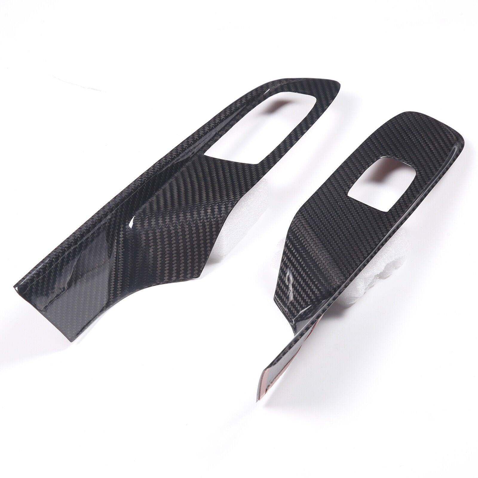 C8 Corvette Carbon Fiber Window Switch Panel Covers (Coupe/Convertible) | Black / Red / Blue Carbon