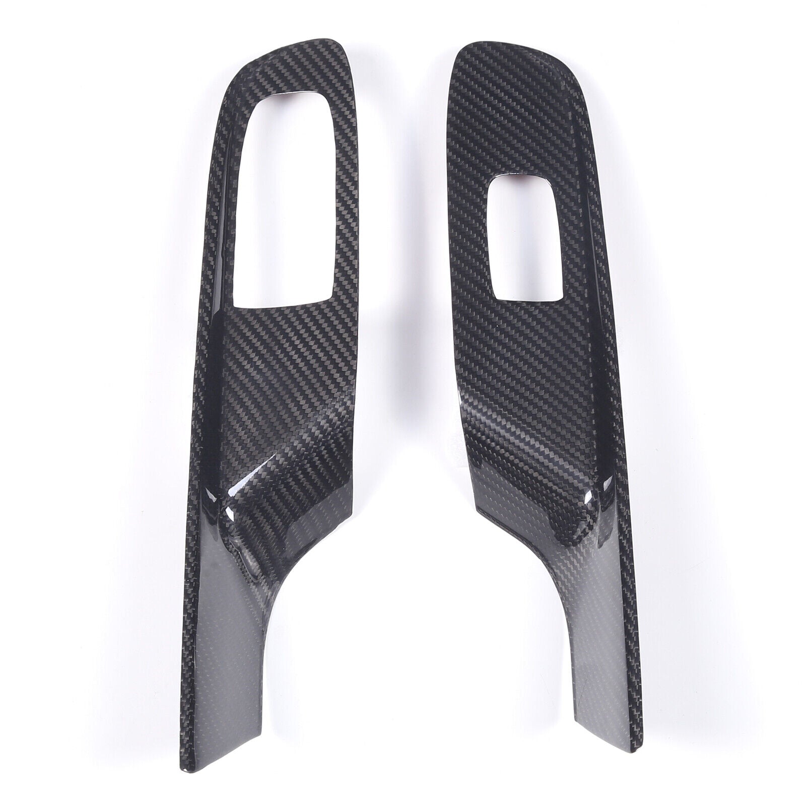 C8 Corvette Carbon Fiber Window Switch Panel Covers (Coupe/Convertible) | Black / Red / Blue Carbon