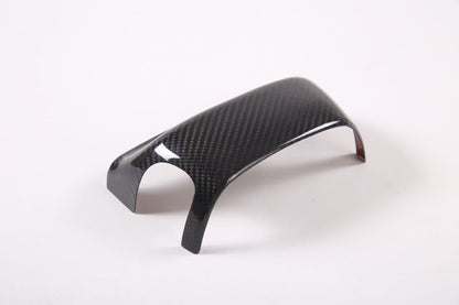C8 Corvette Carbon Fiber Steering Wheel Base Panel Trim Cover | Black / Red