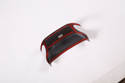 C8 Corvette Carbon Fiber Steering Wheel Base Panel Trim Cover | Black / Red