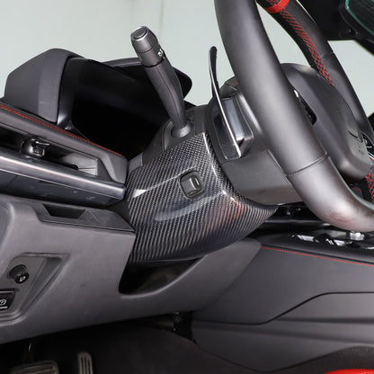 C8 Corvette Carbon Fiber Steering Wheel Base Lower Cover | Black / Red / Blue/ Forged