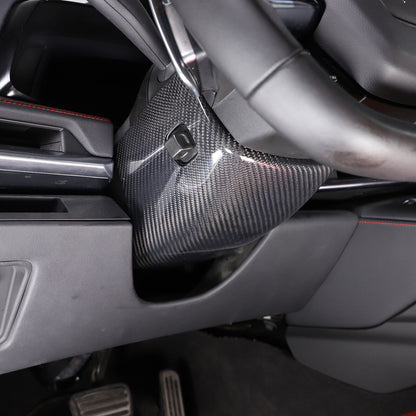 C8 Corvette Carbon Fiber Steering Wheel Base Lower Cover | Black / Red / Blue/ Forged