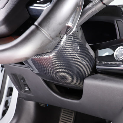 C8 Corvette Carbon Fiber Steering Wheel Base Lower Cover | Black / Red / Blue/ Forged