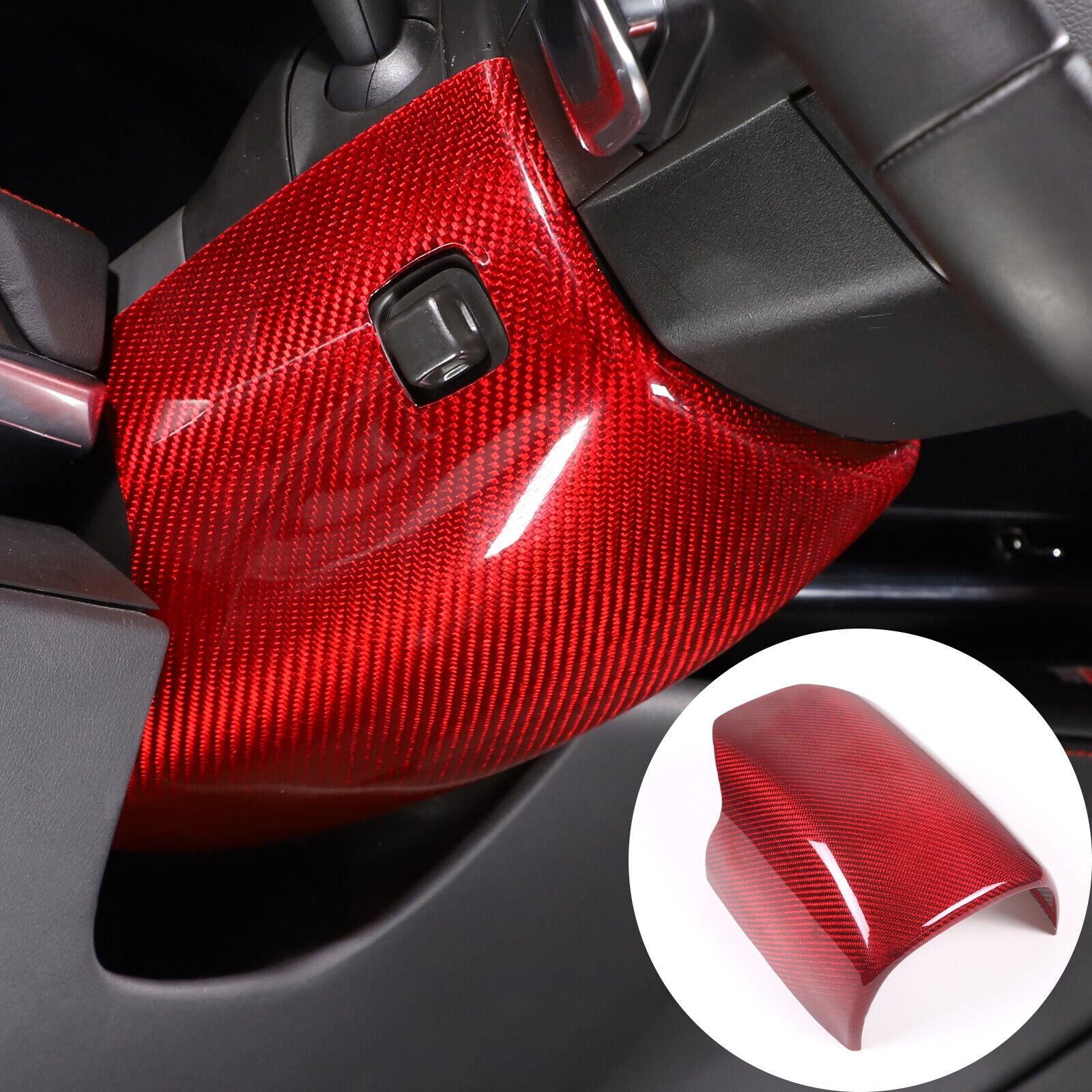 C8 Corvette Carbon Fiber Steering Wheel Base Lower Cover | Black / Red / Blue/ Forged