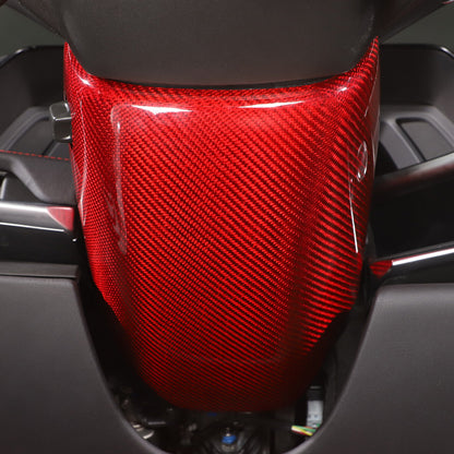 C8 Corvette Carbon Fiber Steering Wheel Base Lower Cover | Black / Red / Blue/ Forged