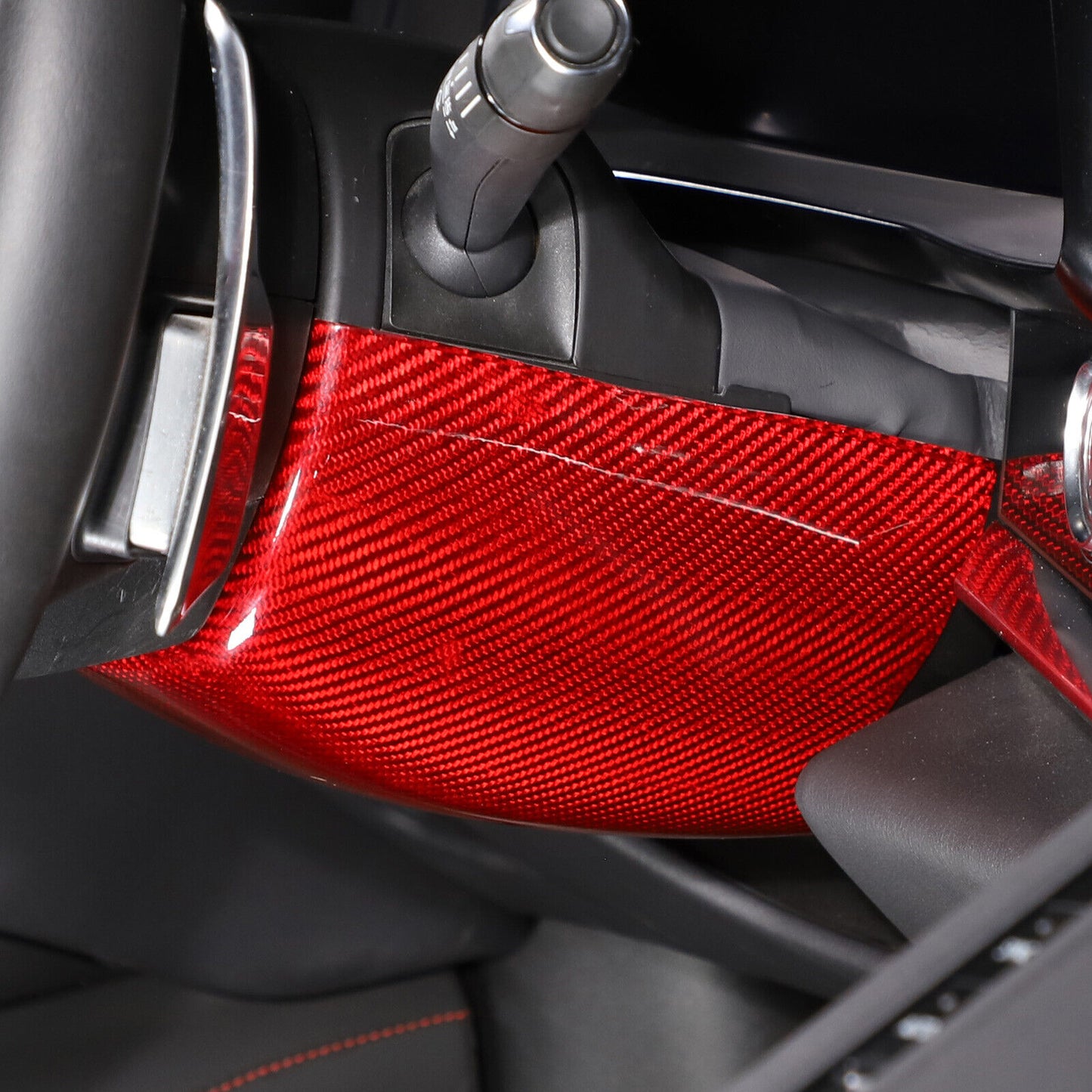 C8 Corvette Carbon Fiber Steering Wheel Base Lower Cover | Black / Red / Blue/ Forged