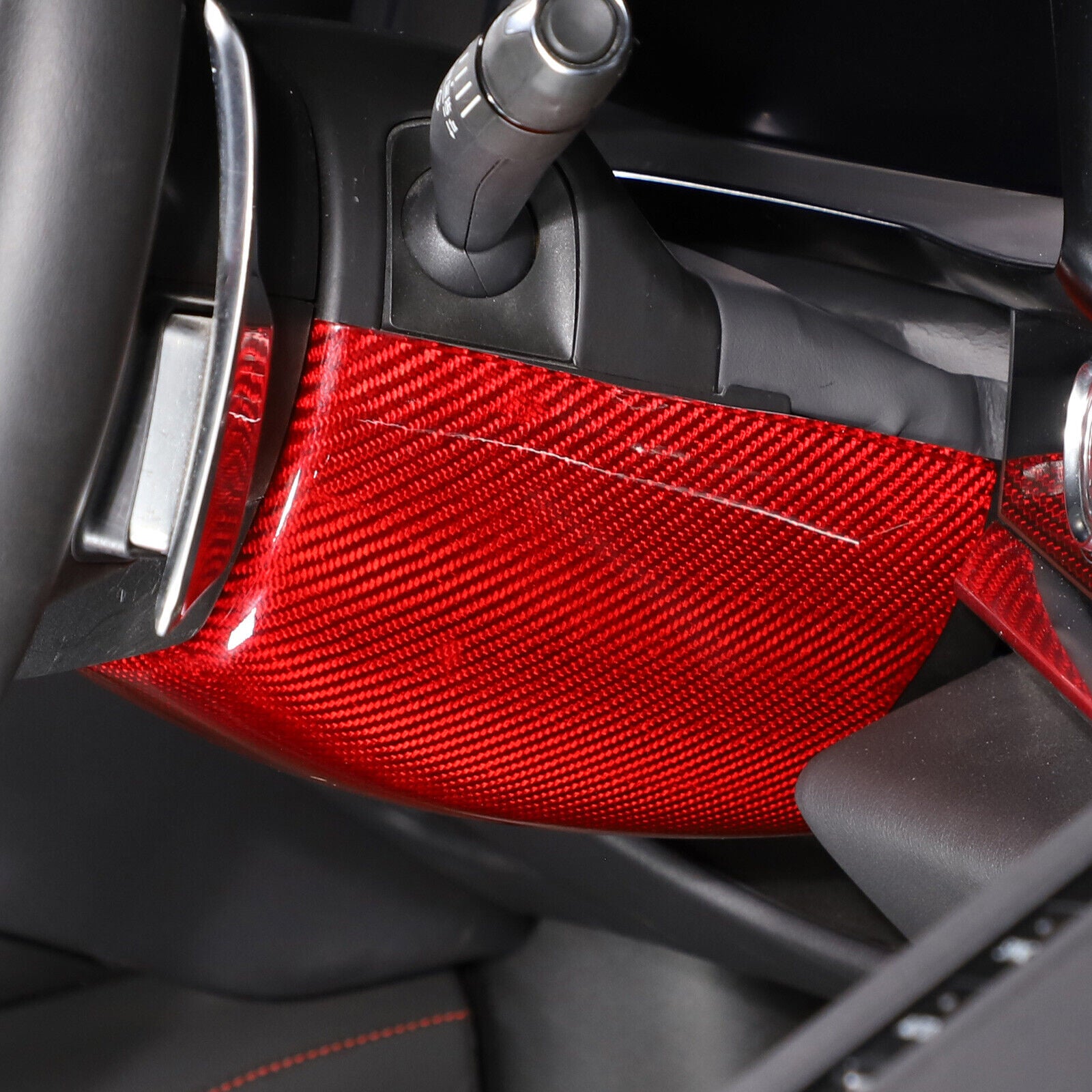 C8 Corvette Carbon Fiber Steering Wheel Base Lower Cover | Black / Red / Blue/ Forged