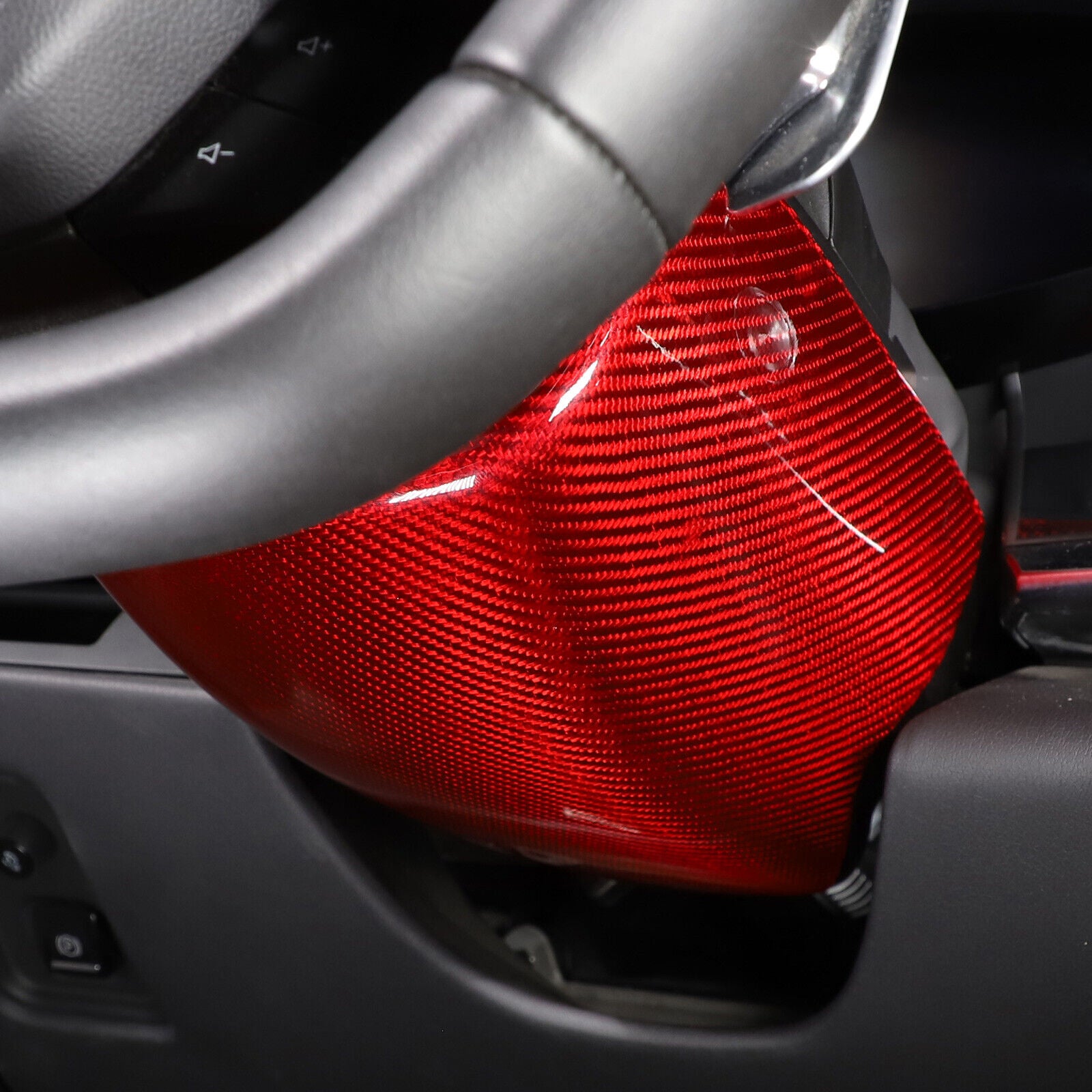 C8 Corvette Carbon Fiber Steering Wheel Base Lower Cover | Black / Red / Blue/ Forged