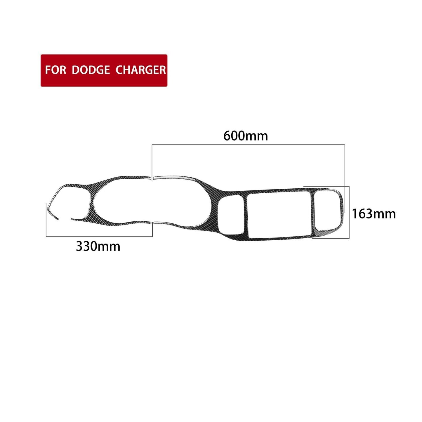 2011 - 14 Charger Carbon Fiber Dashboard Insert Overlay | Next-Gen Carbon