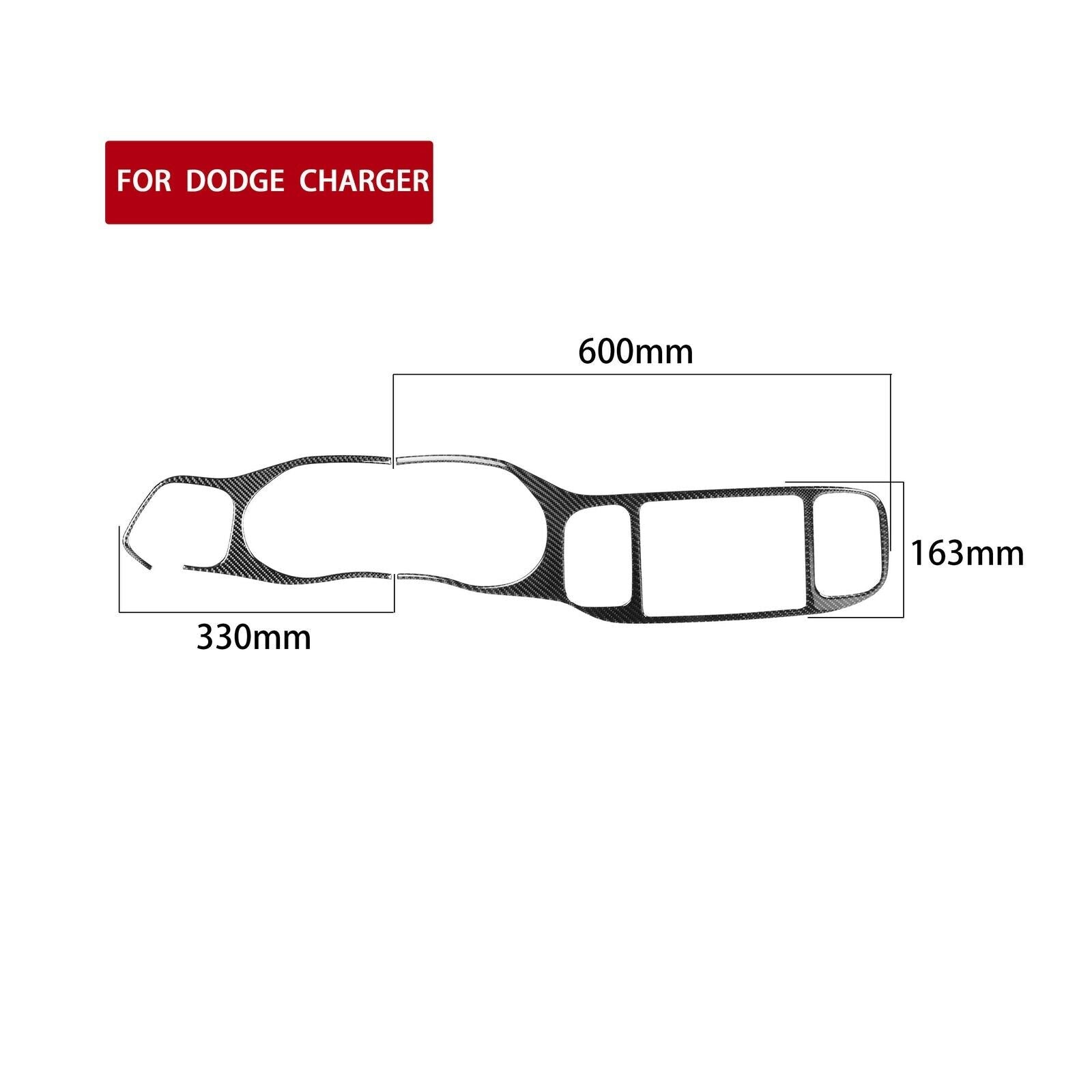 2011 - 14 Charger Carbon Fiber Dashboard Insert Overlay | Next-Gen Carbon