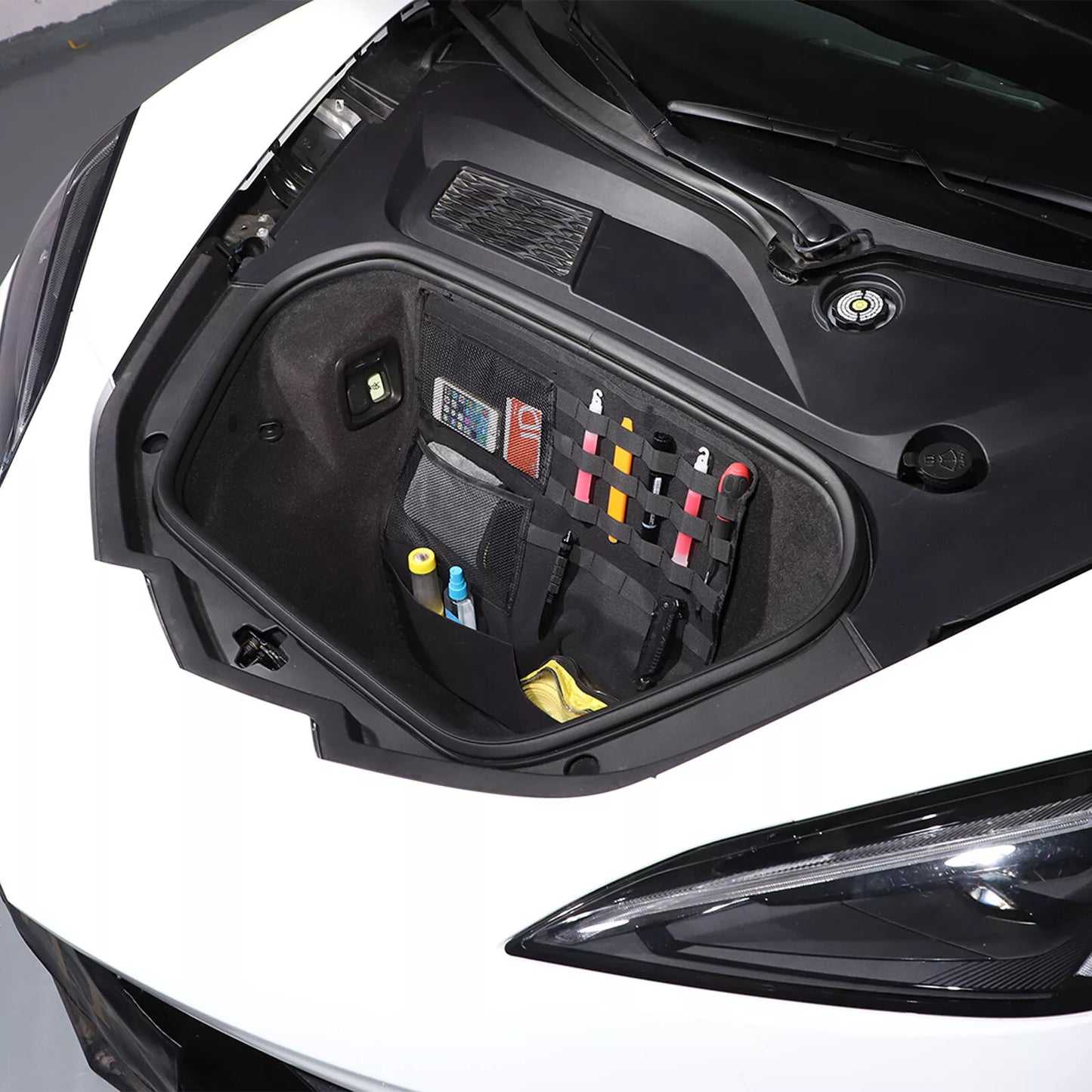 C8 Corvette Front Trunk Center Storage Net Organizer