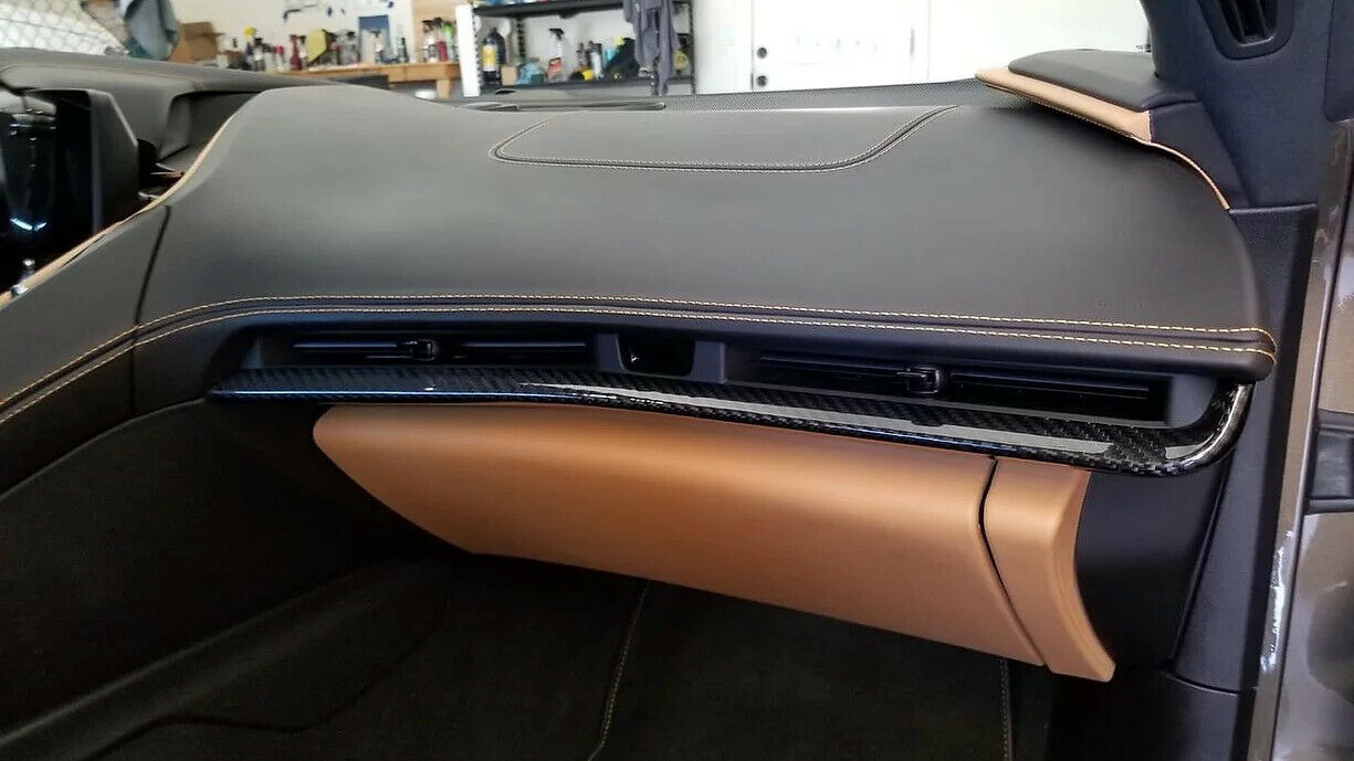 C8 Corvette Carbon Fiber Interior Dash Trim Kit 3PC - (Black / Red / Blue / Forged) | Stingray / Z06 / E-Ray