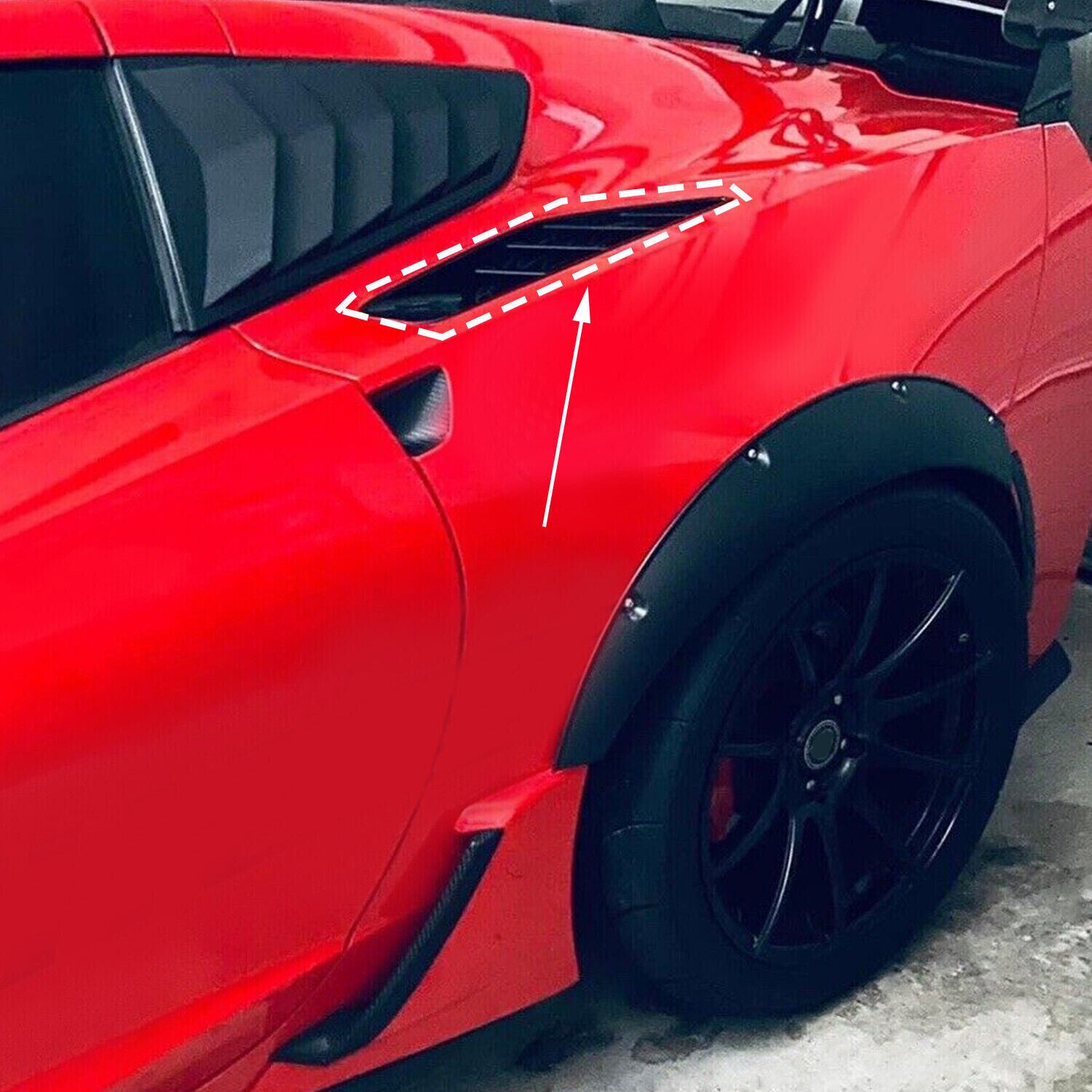 2014 - 19 C7 Corvette Carbon Flash Rear Quarter Vents (Set)