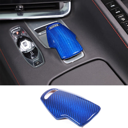 C8 Corvette Carbon Fiber Mode Selector Cover (With/Without Logo) | Black / Red / Blue Carbon