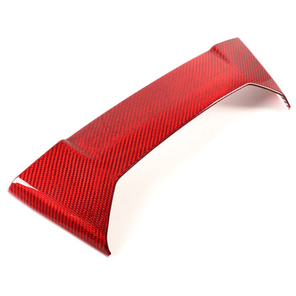 C8 Corvette Carbon Fiber Upper Waterfall Cover (Coupe/Convertible)  | Black / Red Carbon