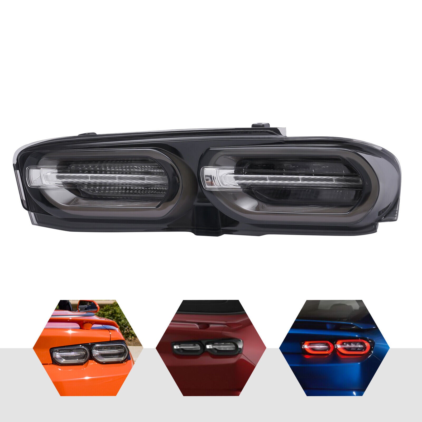 2019-24 Camaro Darkened Smoked Clear LED Tail Lamps