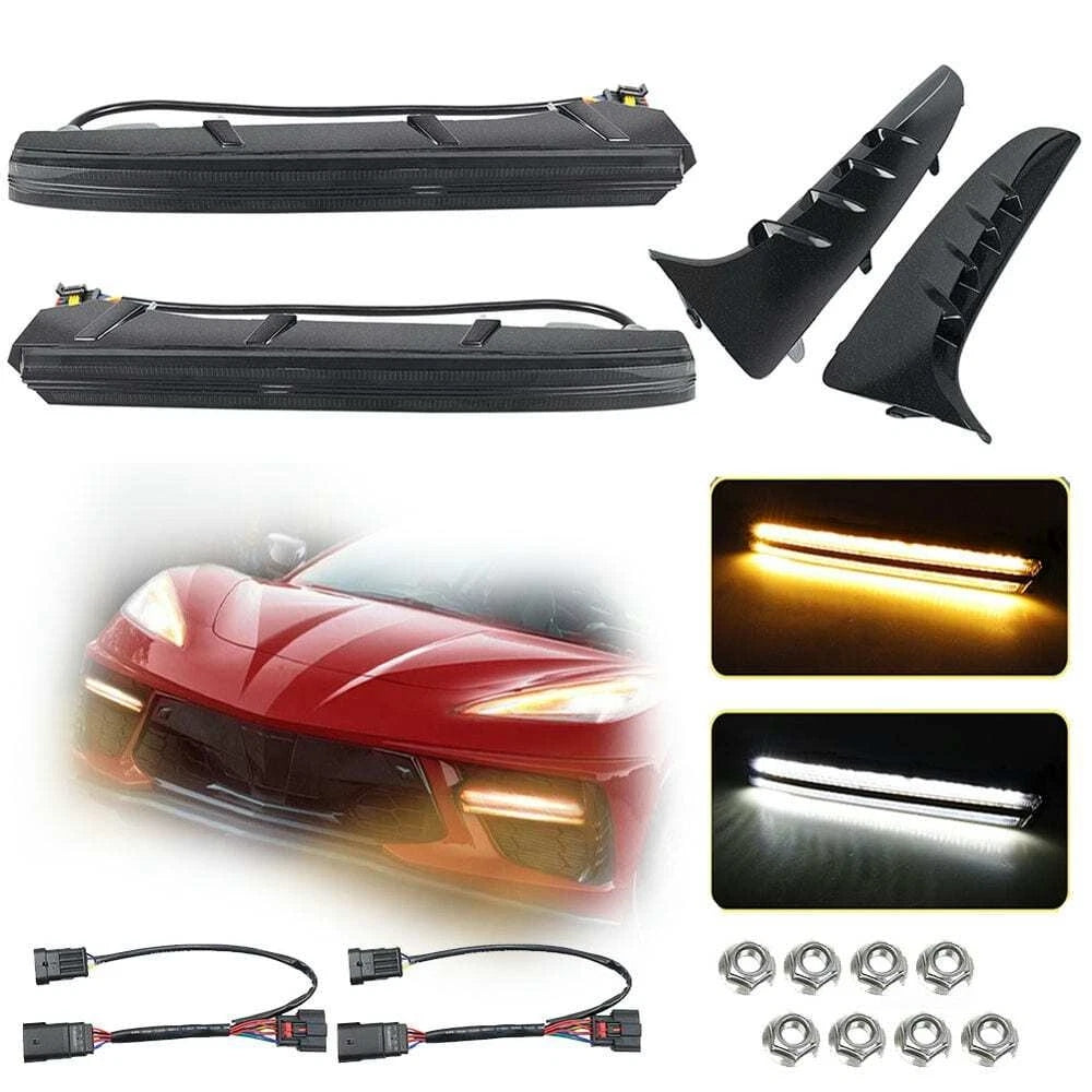 C8 Corvette Stingray Front LED Daytime Running Lights