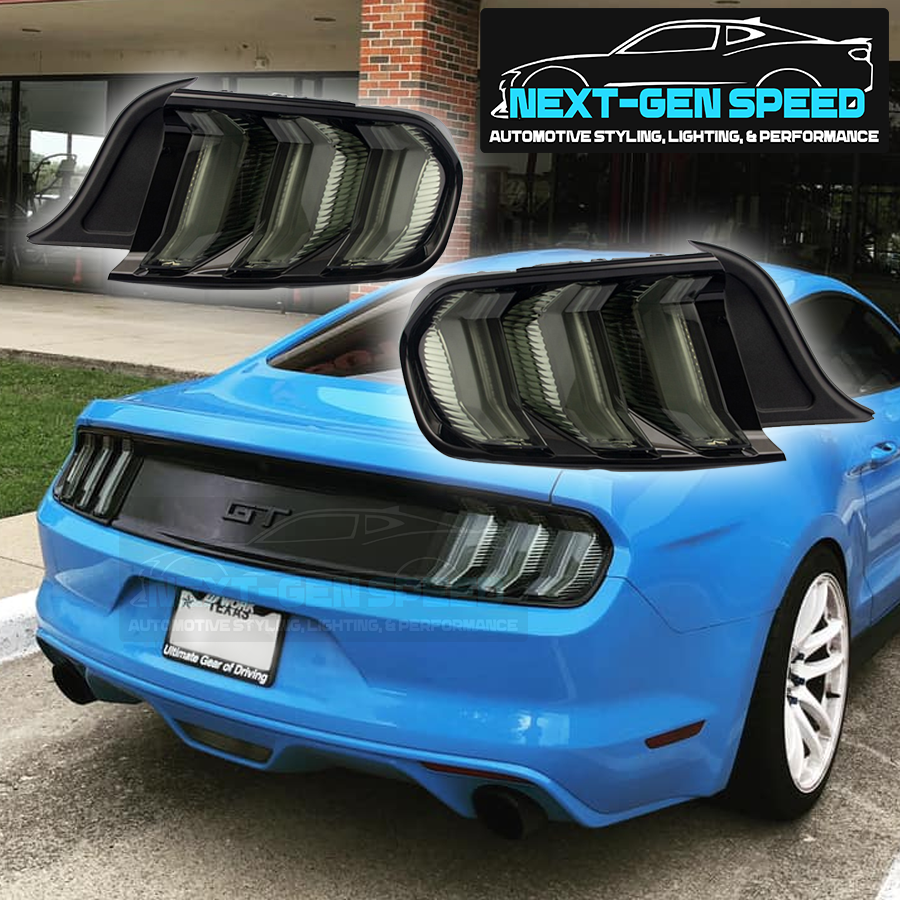 2015 - 23 Mustang Smoked Sequential Tail Lights (5 Mode)