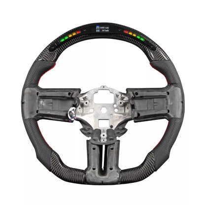 2010 - 14 Ford Mustang LED RPM Carbon Fiber Steering Wheel | Next-Gen Carbon