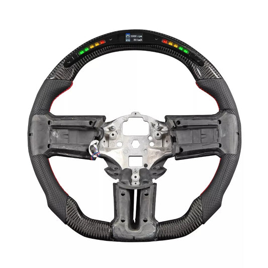 2010 - 14 Ford Mustang LED RPM Carbon Fiber Steering Wheel | Next-Gen Carbon