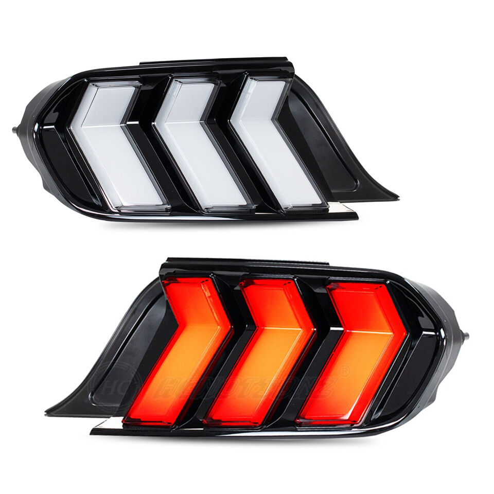 2015 - 23 Mustang Clear Euro S650 Style LED Sequential Tail Lights