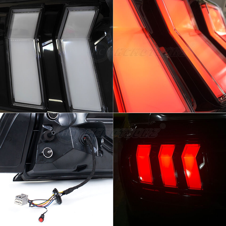 2015 - 23 Mustang Clear Euro S650 Style LED Sequential Tail Lights