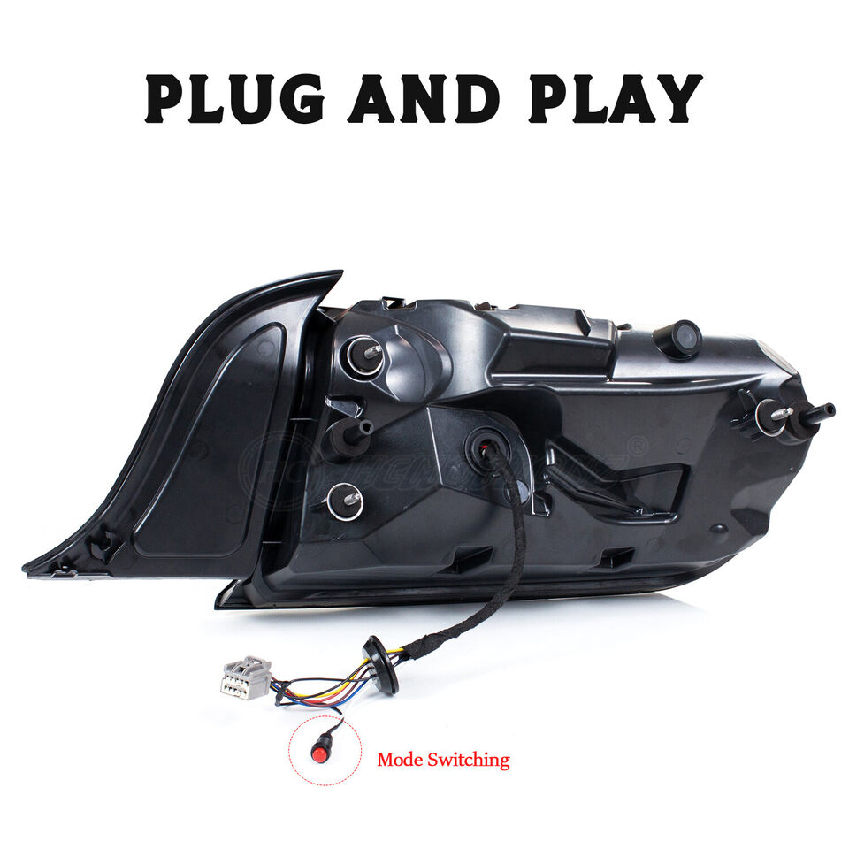 2015 - 23 Mustang Clear Euro S650 Style LED Sequential Tail Lights