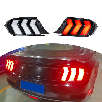 2015 - 23 Mustang Clear Euro S650 Style LED Sequential Tail Lights
