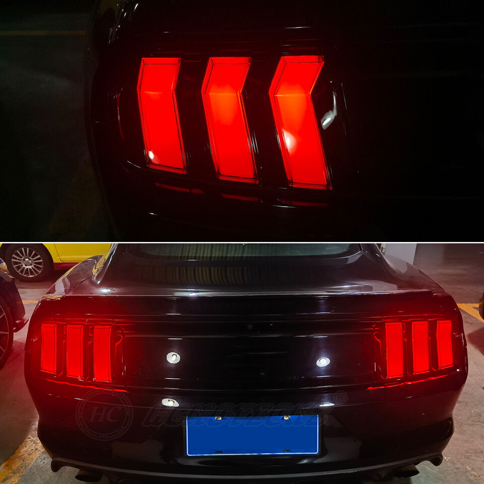 2015 - 23 Mustang Clear Euro S650 Style LED Sequential Tail Lights