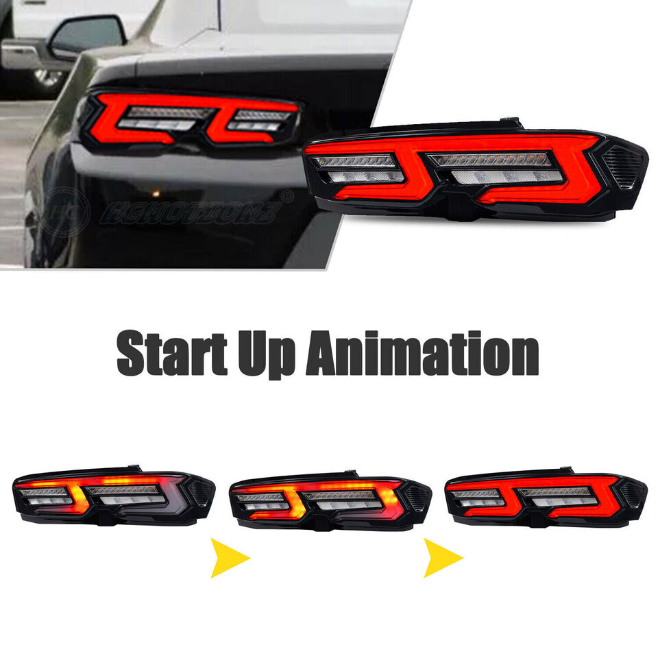 2019 - 24 Camaro Next-Gen Smoked RGB Flow Sequential LED Tail Lamps