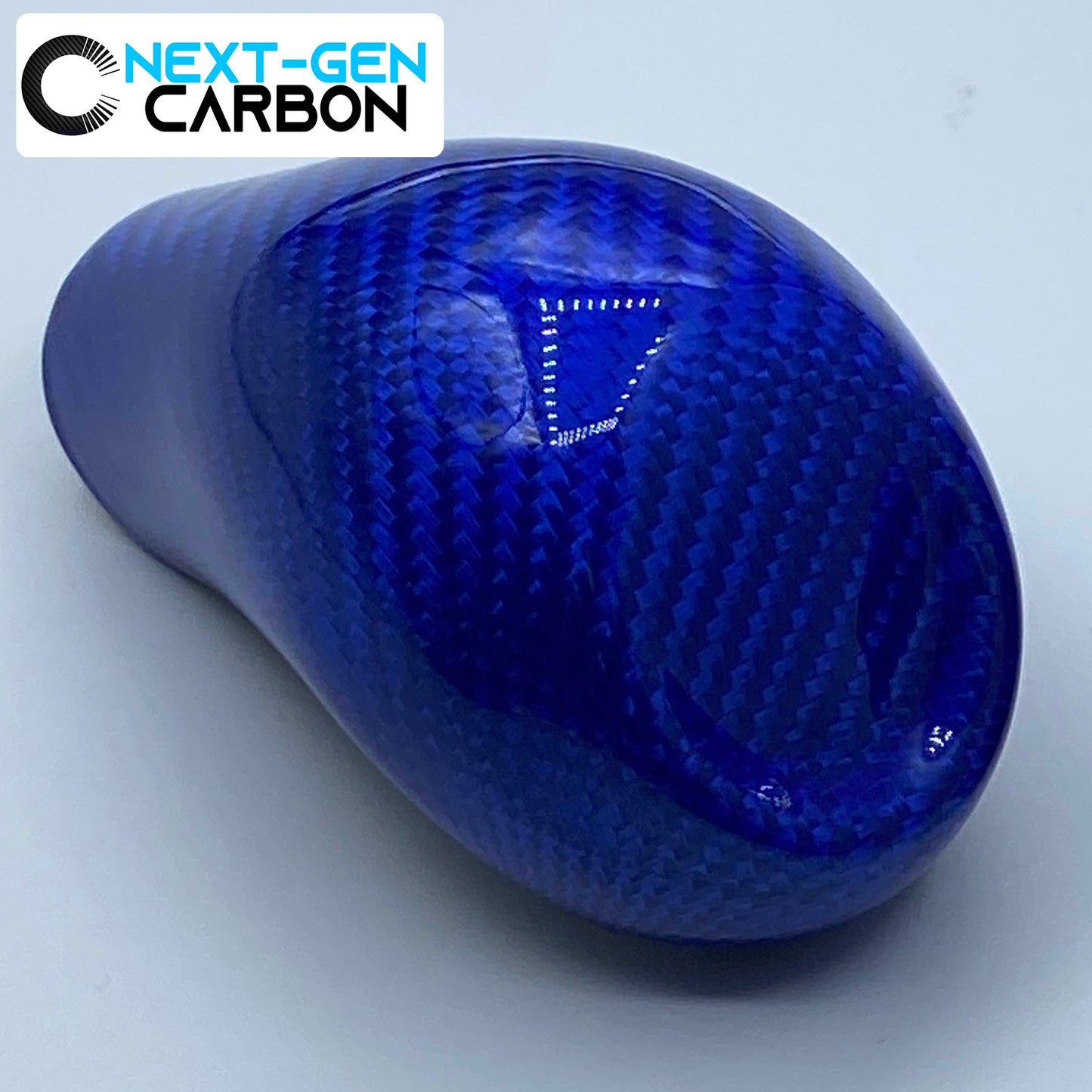 2016 - 24 Camaro / 14 - 19 Corvette Blue Carbon Fiber Shifter Knob Handle Cover