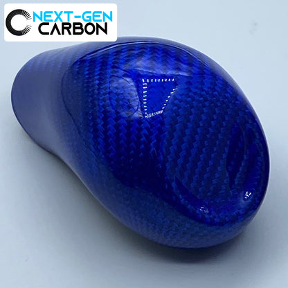 2016 - 24 Camaro / 14 - 19 Corvette Blue Carbon Fiber Shifter Knob Handle Cover