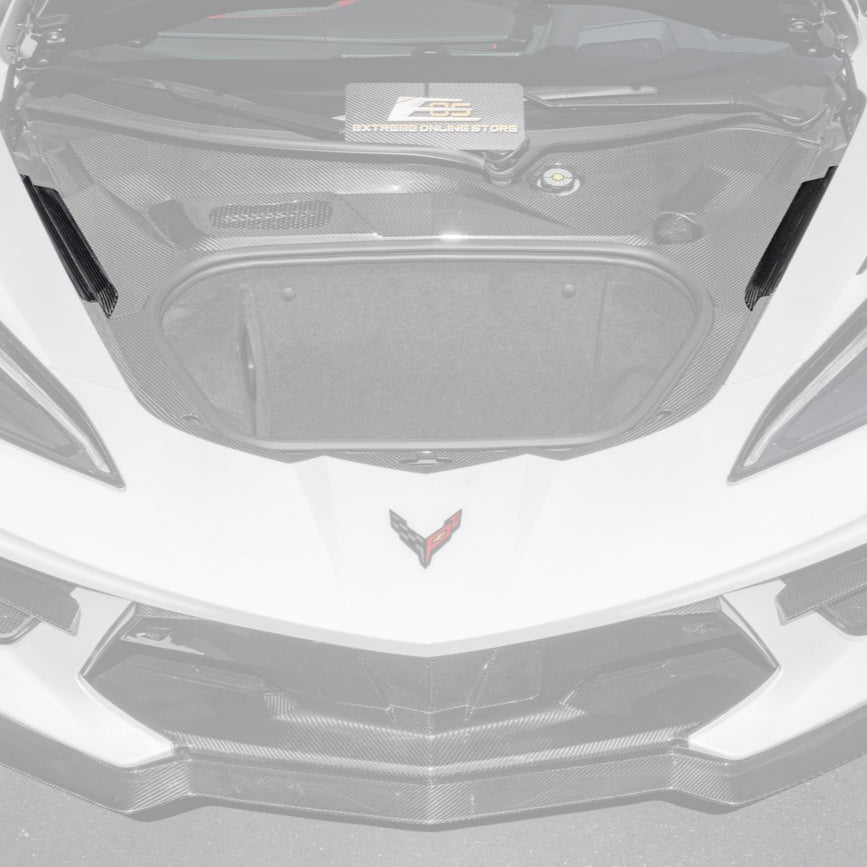 C8 Corvette Carbon Fiber Front Trunk Trim Kit