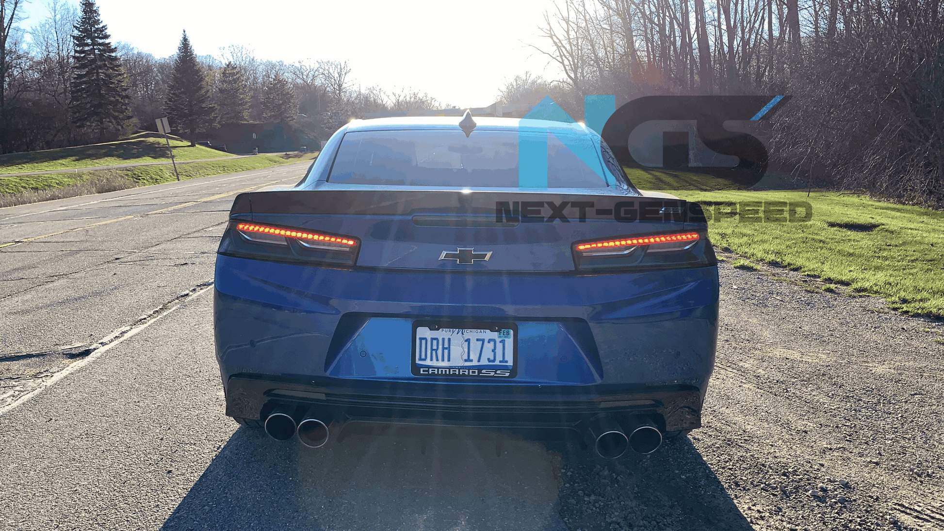 2016 - 18 Camaro Smoked/Clear Sequential Tail Lights - Red Signal