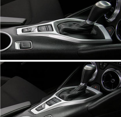 2016 - 24 Camaro Carbon Fiber Shifter Gearbox Trim Cover | Carbon Fiber / Colored