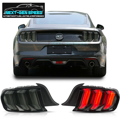 2015 - 23 Mustang Smoked Sequential Tail Lights