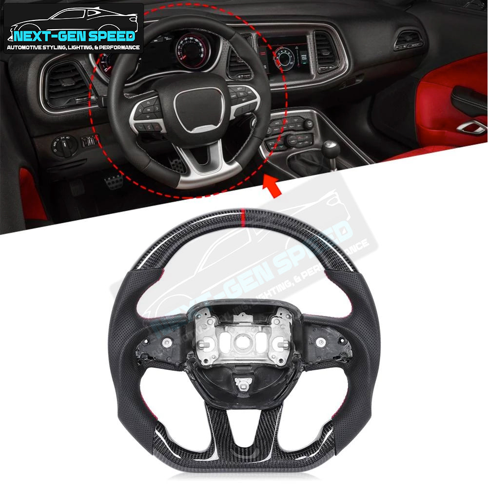 2015 - 24 Charger / Challenger / Durango / Track Hawk SRT Carbon Fiber Steering Wheel