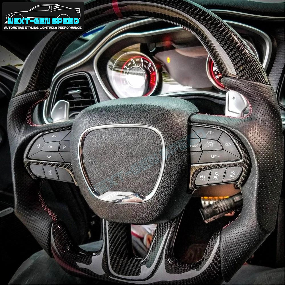 2015 - 24 Charger / Challenger / Durango / Track Hawk SRT Carbon Fiber Steering Wheel